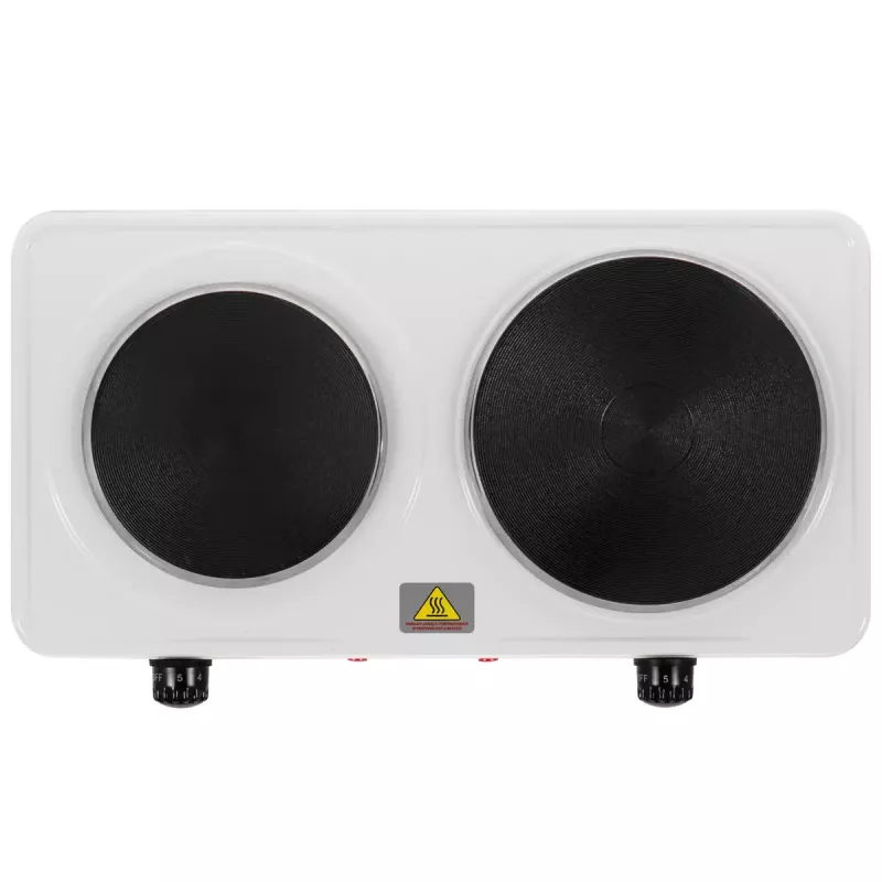 Placa eléctrica Adler AD 6520, 2 zonas de cocción, blanca