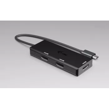 Adaptador de vídeo i-tec USB-C Triple 4K HDMI, Power Delivery 100W
