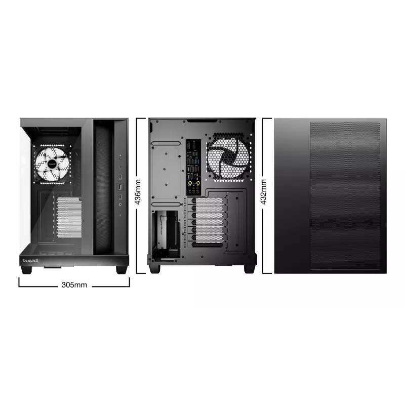 Caja de PC be quiet! Light Base 500 LX Negra Midi Tower ATX 3x ventiladores 120mm