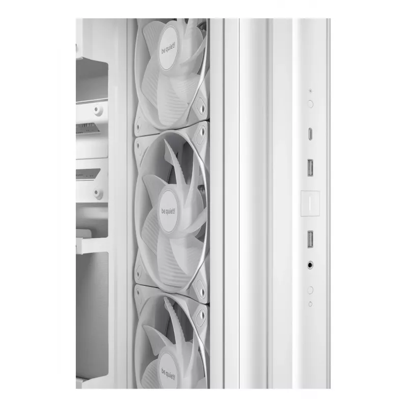 Caja de PC be quiet Light Base 500 LX White Midi Tower ATX/PS2 soporte para fuente de alimentación 3x120 mm frontal 1x120 mm trasero compatible con unidades de 2,5/3,5 pulgadas 305×436×432 mm