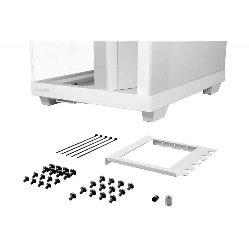 Caja de PC be quiet Light Base 500 LX White Midi Tower ATX/PS2 soporte para fuente de alimentación 3x120 mm frontal 1x120 mm trasero compatible con unidades de 2,5/3,5 pulgadas 305×436×432 mm