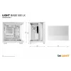 Caja de PC be quiet Light Base 500 LX White Midi Tower ATX/PS2 soporte para fuente de alimentación 3x120 mm frontal 1x120 mm trasero compatible con unidades de 2,5/3,5 pulgadas 305×436×432 mm