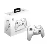 Mando de juegos USB con cable MSI FORCE GC200 WHITE — diseño ergonómico, conexión por cable