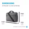 Funda para portátil HP Prelude 15,6 inch, maletín, 39,6 cm (15,6 inch), 300 g