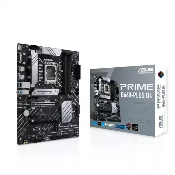 Placa base ASUS PRIME B660-PLUS D4 — Intel B660, LGA 1700, ATX, DDR4, 4× DIMM, 128 GB, 3× M.2, 2.5 Gb LAN