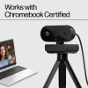 Webcam HP 320 FHD, 1920 x 1080 píxeles, Full HD, 30 fps, hogar, USB, negro