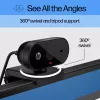 Webcam HP 320 FHD, 1920 x 1080 píxeles, Full HD, 30 fps, hogar, USB, negro