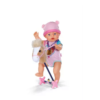 Set de accesorios para muñecas ZAPF BABY born Hobby Horsing Set para muñecas de 43 cm, multicolor, a partir de 3 años