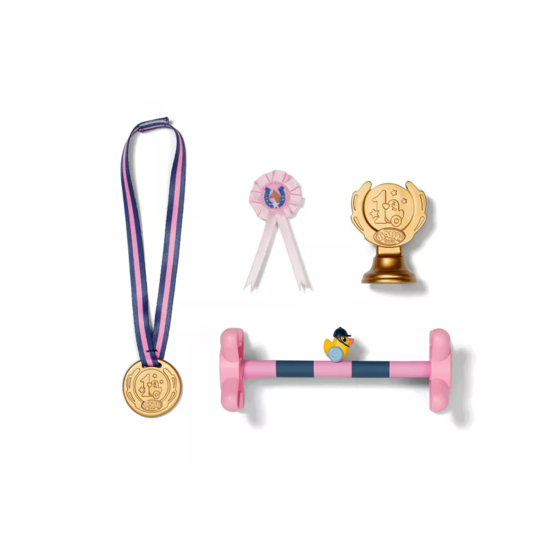 Set de accesorios para muñecas ZAPF BABY born Hobby Horsing Set para muñecas de 43 cm, multicolor, a partir de 3 años