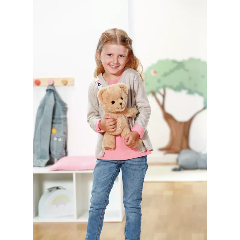 Bolso osito de peluche ZAPF BABY born Teddy Bag — para niños de 3–12 años