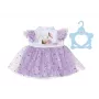 Vestido para muñecas ZAPF BABY born vestido tutú lila para muñecas de 43 cm, tela, multicolor, plegable, edad 3+