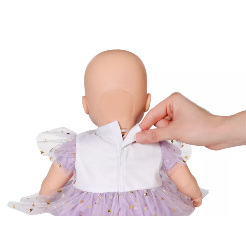 Vestido para muñecas ZAPF BABY born vestido tutú lila para muñecas de 43 cm, tela, multicolor, plegable, edad 3+