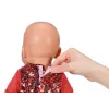 Zapf Creation BABY born vestido navideño 836118 para muñecas de hasta 43 cm, con leggings, zapatos y gorro de Navidad, a partir de 3 años