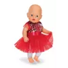 Zapf Creation BABY born vestido navideño 836118 para muñecas de hasta 43 cm, con leggings, zapatos y gorro de Navidad, a partir de 3 años