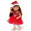 Zapf Creation BABY born vestido navideño 836118 para muñecas de hasta 43 cm, con leggings, zapatos y gorro de Navidad, a partir de 3 años
