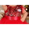Zapf Creation BABY born vestido navideño 836118 para muñecas de hasta 43 cm, con leggings, zapatos y gorro de Navidad, a partir de 3 años