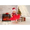 Zapf Creation BABY born vestido navideño 836118 para muñecas de hasta 43 cm, con leggings, zapatos y gorro de Navidad, a partir de 3 años
