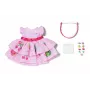Vestido para muñecas ZAPF BABY born vestido con Pinplay para muñeca de 43 cm, multicolor, plegable, edad 3+