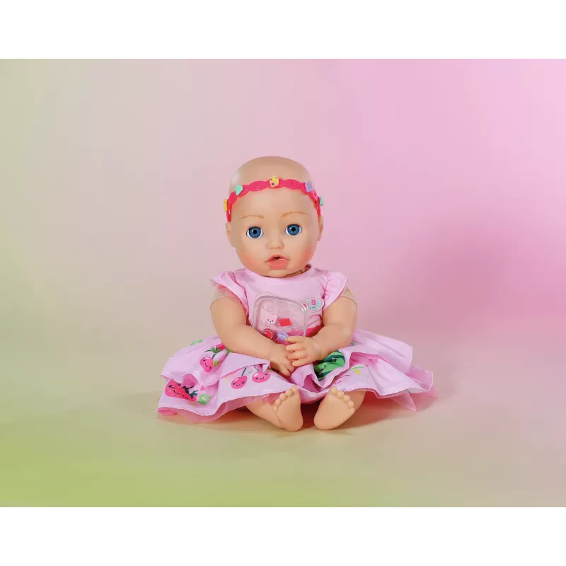 Vestido para muñecas ZAPF BABY born vestido con Pinplay para muñeca de 43 cm, multicolor, plegable, edad 3+