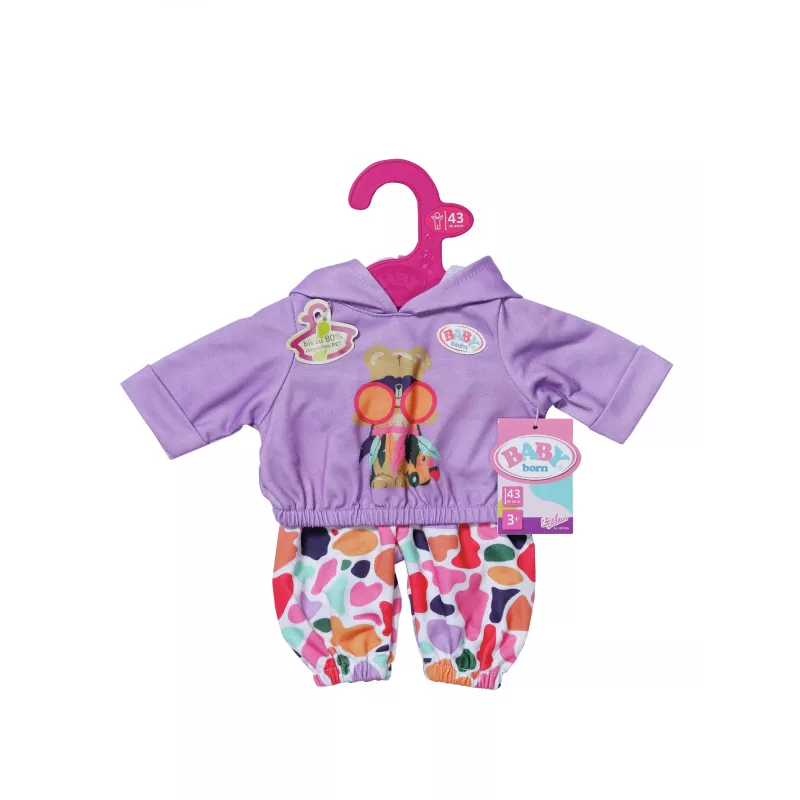 Conjunto de ropa para muñecas ZAPF BABY born conjunto con sudadera para muñecas de 43 cm, multicolor, edad recomendada 3+
