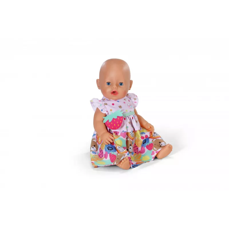 Vestido para muñecas ZAPF BABY born vestido frutas para muñecas de 43 cm, multicolor, plegable, edad 3+