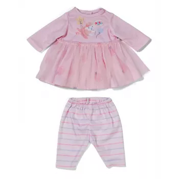 Conjunto de ropa para muñecas ZAPF BABY born vestido rosa para muñecas de 36 cm, multicolor, plegable, edad 1+