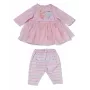 Conjunto de ropa para muñecas ZAPF BABY born vestido rosa para muñecas de 36 cm, multicolor, plegable, edad 1+