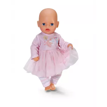 Conjunto de ropa para muñecas ZAPF BABY born vestido rosa para muñecas de 36 cm, multicolor, plegable, edad 1+