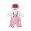 Conjunto de ropa para muñecas ZAPF BABY born pelele con gorro para muñecas de 43 cm, multicolor, plegable, a partir de 3 años