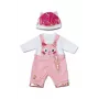 Conjunto de ropa para muñecas ZAPF BABY born pelele con gorro para muñecas de 43 cm, multicolor, plegable, a partir de 3 años