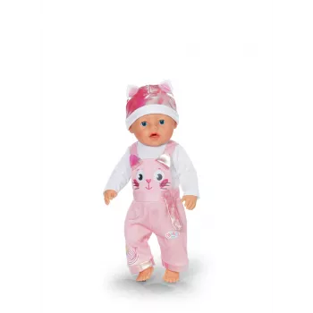 Conjunto de ropa para muñecas ZAPF BABY born pelele con gorro para muñecas de 43 cm, multicolor, plegable, a partir de 3 años