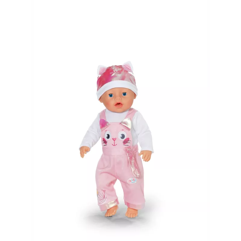 Conjunto de ropa para muñecas ZAPF BABY born pelele con gorro para muñecas de 43 cm, multicolor, plegable, a partir de 3 años
