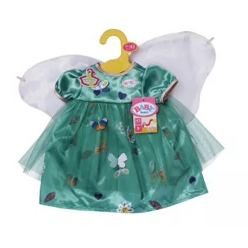 Vestido para muñecas ZAPF BABY born vestido de hada con alas para muñecas de 43 cm, multicolor, plegable, para niños a partir de 3 años