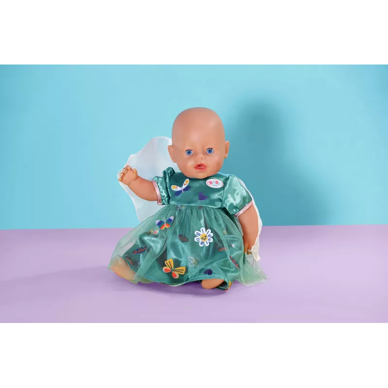 Vestido para muñecas ZAPF BABY born vestido de hada con alas para muñecas de 43 cm, multicolor, plegable, para niños a partir de 3 años