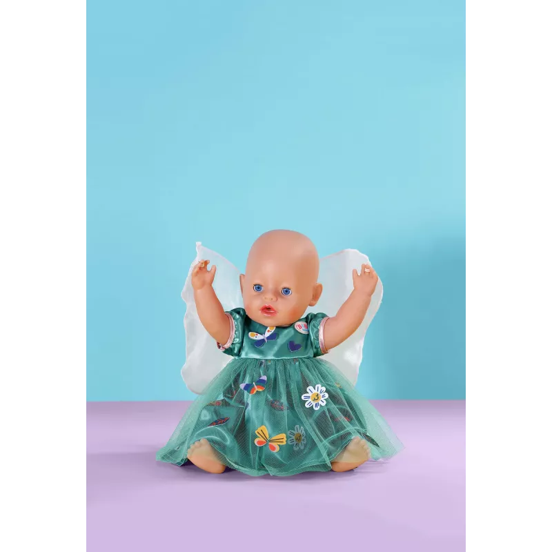 Vestido para muñecas ZAPF BABY born vestido de hada con alas para muñecas de 43 cm, multicolor, plegable, para niños a partir de 3 años