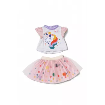 Vestido tutú unicornio BABY born 43cm vestido para muñecas