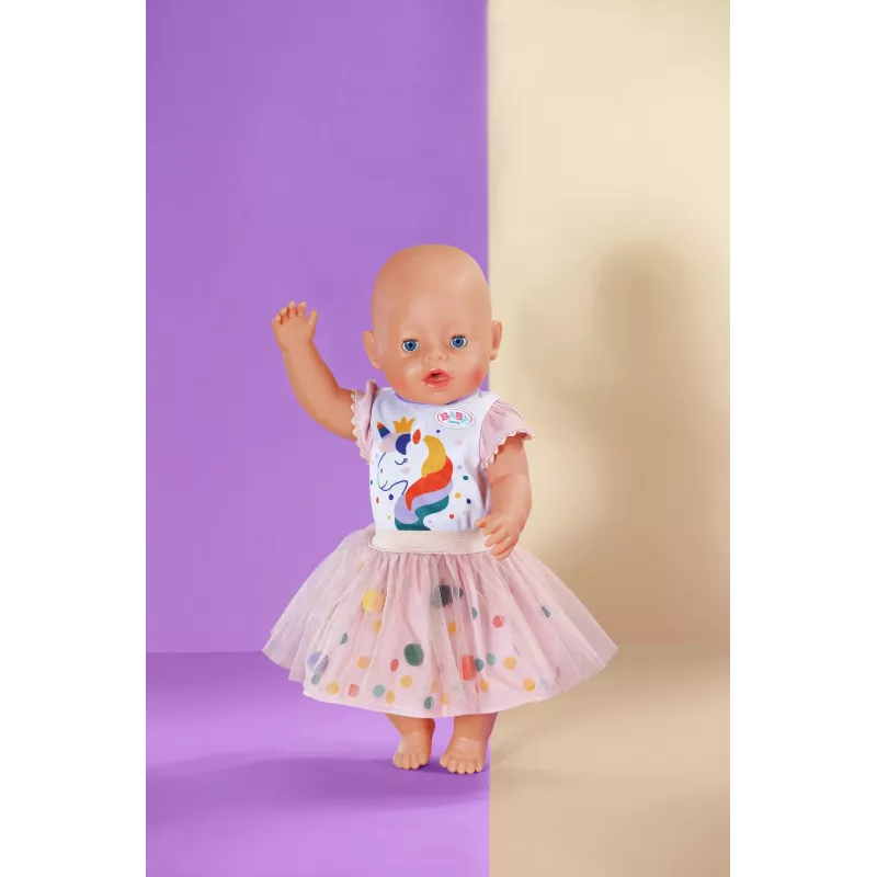 Vestido tutú unicornio BABY born 43cm vestido para muñecas