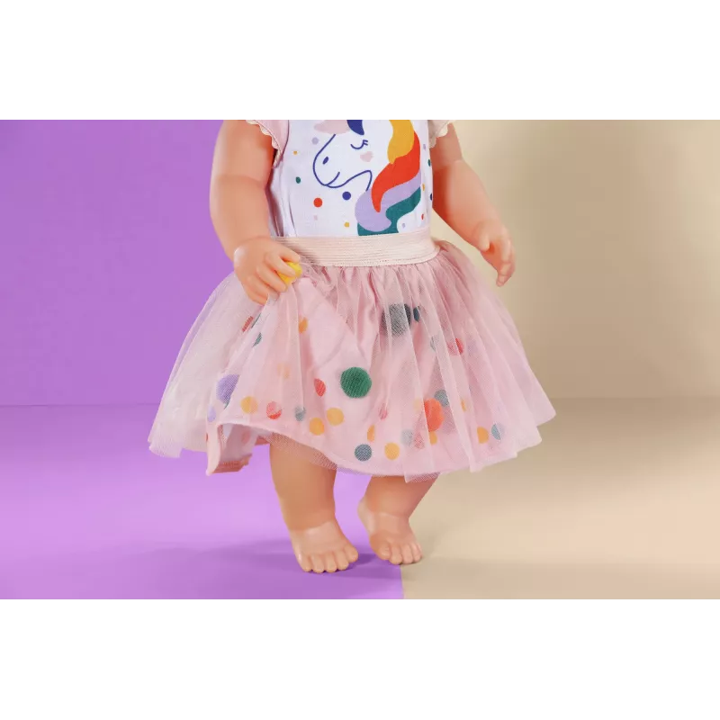 Vestido tutú unicornio BABY born 43cm vestido para muñecas