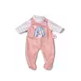 Pelele para muñecas ZAPF BABY born Romper Apricot para muñecas de 36 cm, tela, multicolor, plegable, edad 1+