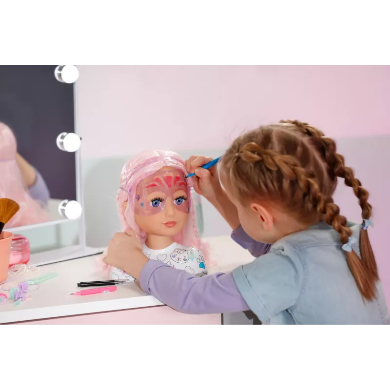 Cabeza de muñeca para peinar y maquillar BABY born Styling Head Artist, femenino, 3 año(s), multicolor