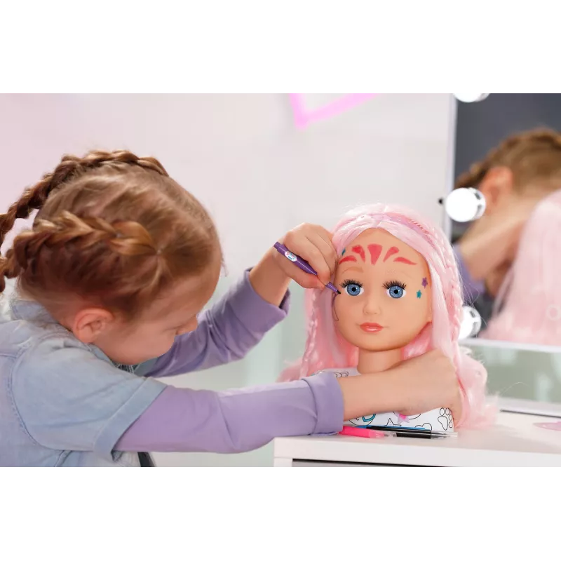 Cabeza de muñeca para peinar y maquillar BABY born Styling Head Artist, femenino, 3 año(s), multicolor