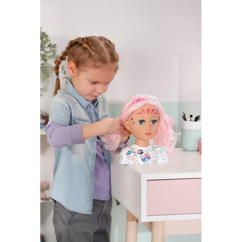 Cabeza de muñeca para peinar y maquillar BABY born Styling Head Artist, femenino, 3 año(s), multicolor