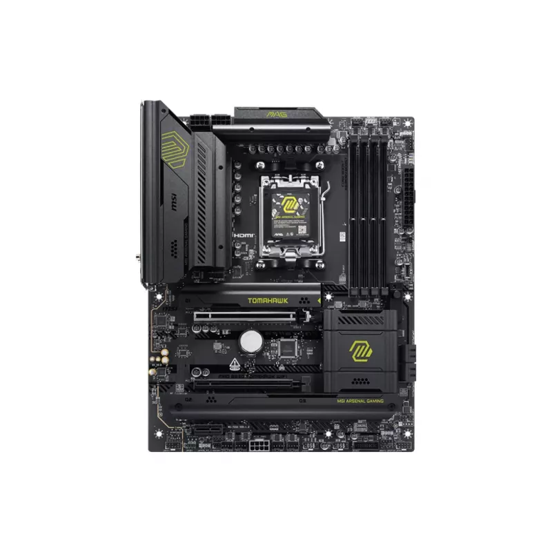 Placa base MSI MAG B850 TOMAHAWK WIFI, AMD B850, Socket AM5, ATX, DDR5, 4× DIMM, hasta 256 GB, 5 GbE, Wi‑Fi 7