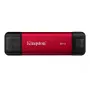 SSD externo Kingston 2 TB Dual USB-A/USB-C, USB 3.2 Gen 2, lectura 1050 MB/s, escritura 950 MB/s, negro/rojo