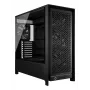 Caja semitorre para PC CORSAIR FRAME 5000D RS — negra, compatible con ATX/EATX, 3 ventiladores frontales de 140 mm, cristal templado, 250×556×542 mm