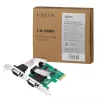 LogiLink PC0031 tarjeta de interfaz PCIe, 2x serie (COM)