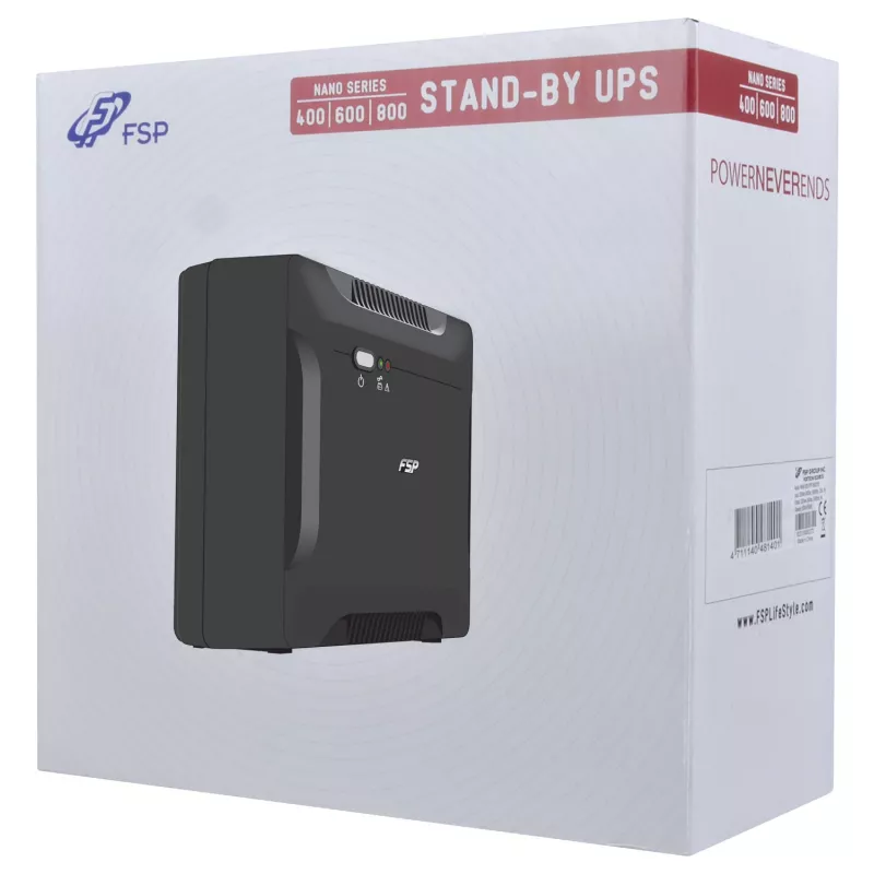 SAI FSP Nano 600 (Sistema de alimentación ininterrumpida) Standby (Offline) 0,6 kVA 360 W 2 salidas AC