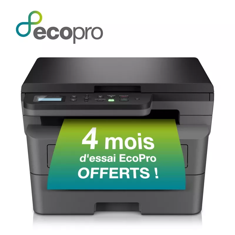 Impresora láser monocromo 3 en 1 Brother DCP-L2627DWE EcoPro Ready, láser, impresión mono, 1200 x 1200 DPI, A4, impresión directa, negro