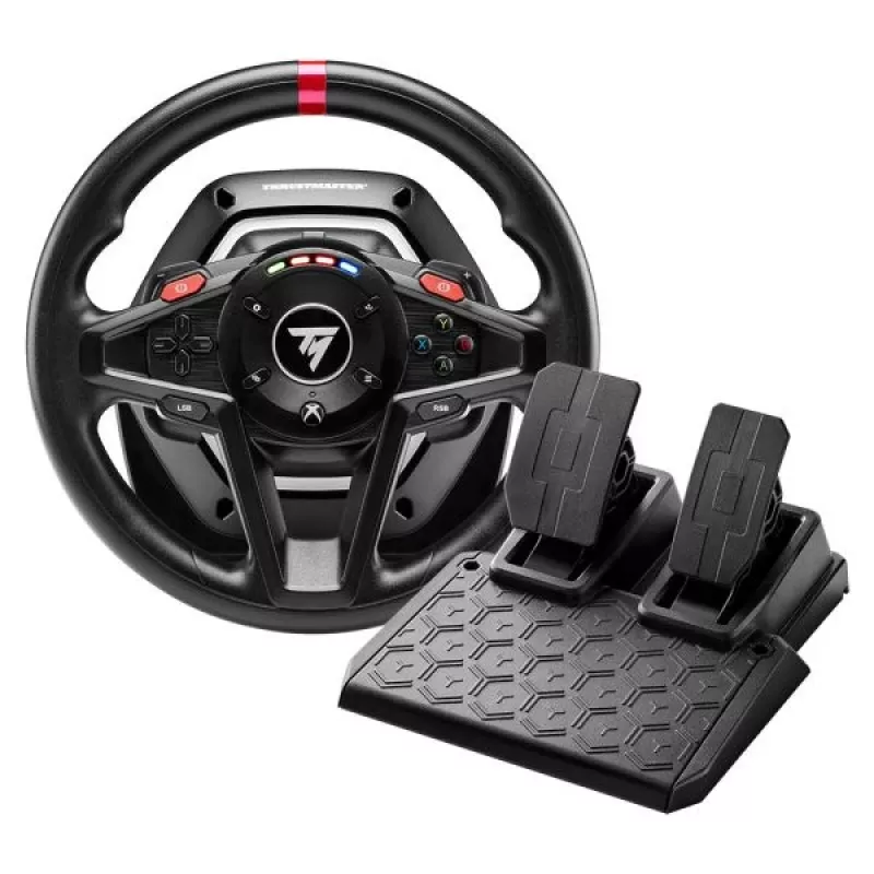 Thrustmaster T128 Negro USB Volante + Pedales Analógico PC, Xbox One, Xbox Series S, Xbox Series X