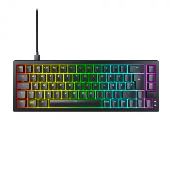 CHERRY K5V2 Compact Teclado Gaming USB QWERTZ German Negro 68 keys RGB LED